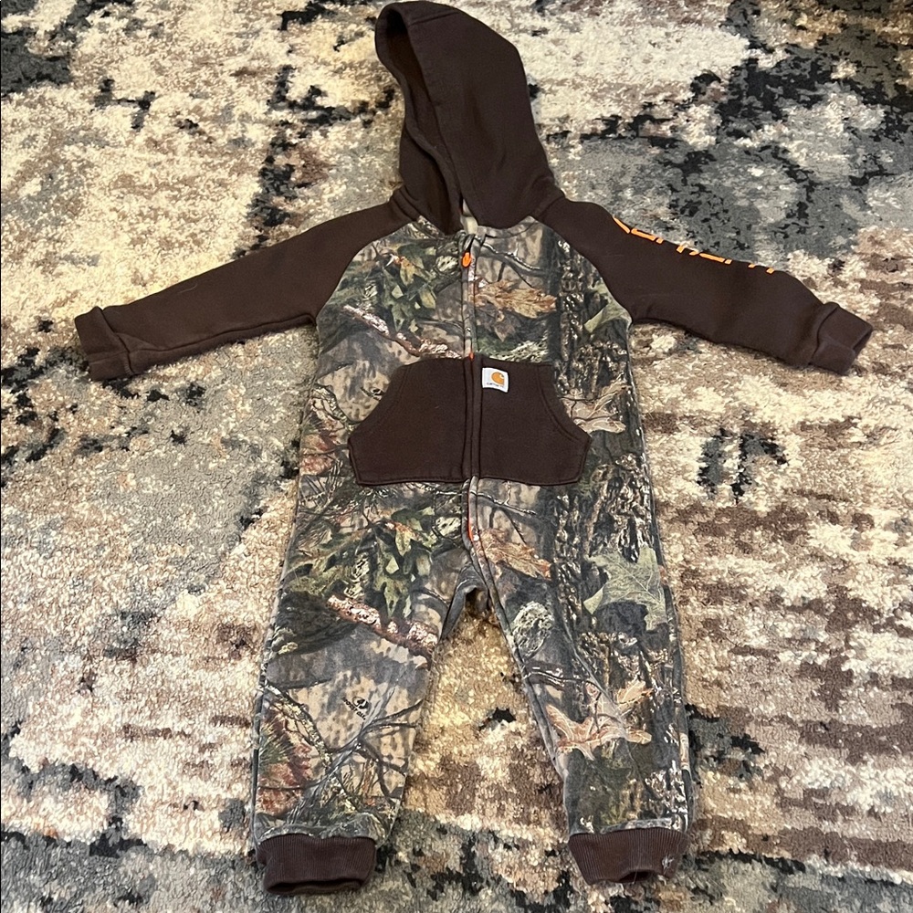 Carhartt Woodland Camo Baby Jumpsuit
